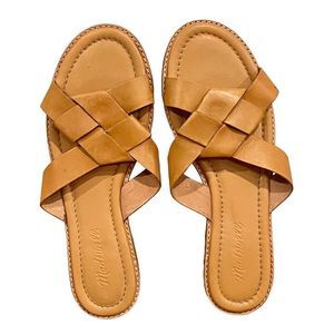 Madewell Women Jamie Knotted Slide Sandals Brown Size 7